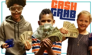 Three Topeka Kids that won Azuras Cash Grab Contest