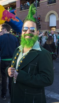 Man Enjoying St. Patty's Day in Topeka Man Enjoying St. Patty's Day in Topeka