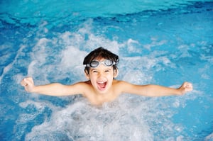 Kid in a Topeka Pool