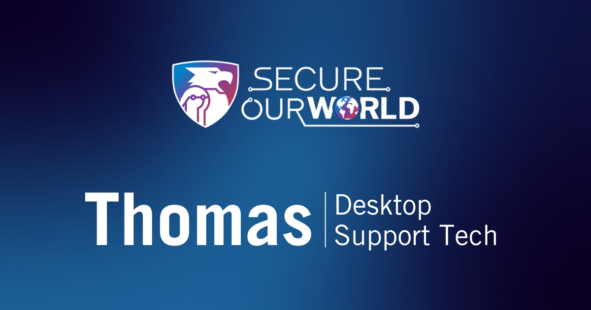 Celebrating Cybersecurity Careers Week: Spotlight on Thomas