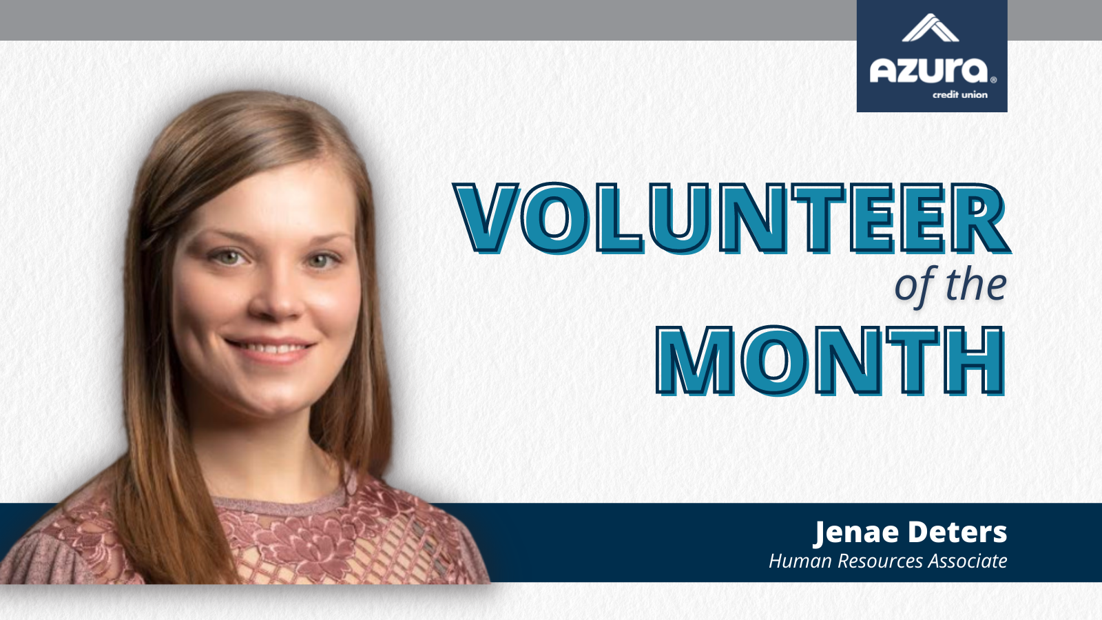 Meet Jenae: Volunteer of the Month